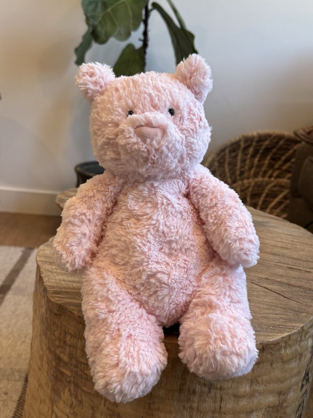 Jellycat Leola Bear Pink Plush Stuffed Animal Medium